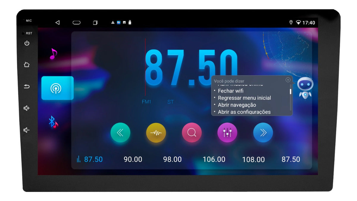 Central Multimídia 9'p 6GB RAM Android 14