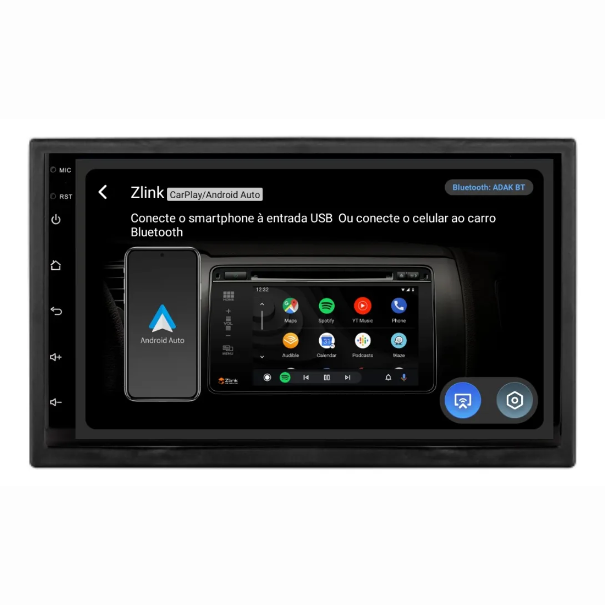 CENTRAL MULTIMIDIA FIESTA TOP LINHA
