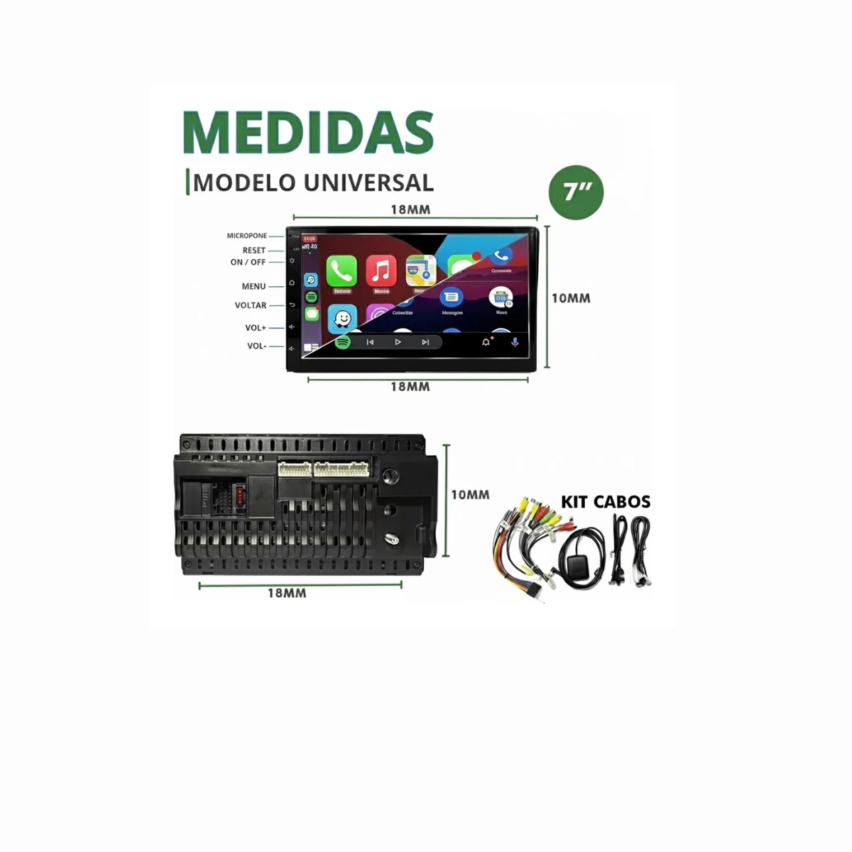 CENTRAL MULTIMIDIA FIESTA TOP LINHA