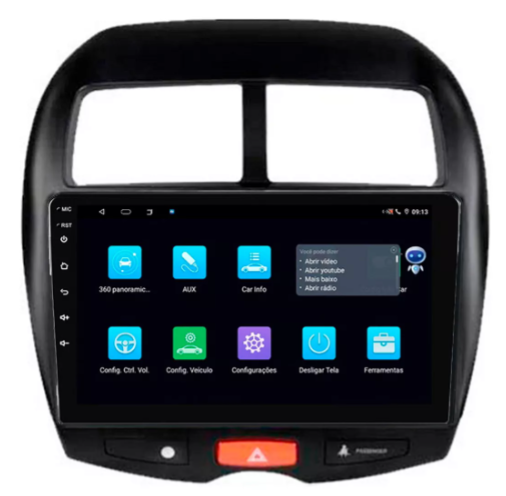 Multimidia Asx 9p Android Octacore 4GB Carplay