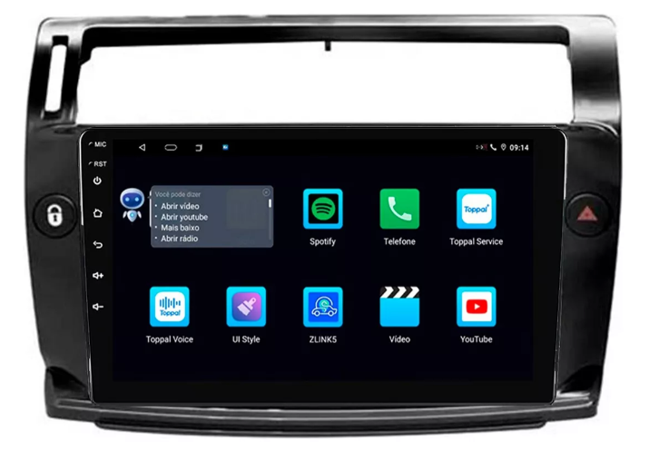 Multimidia C4 Pallas Vtr 9p Android Octacore 4gb Carplay