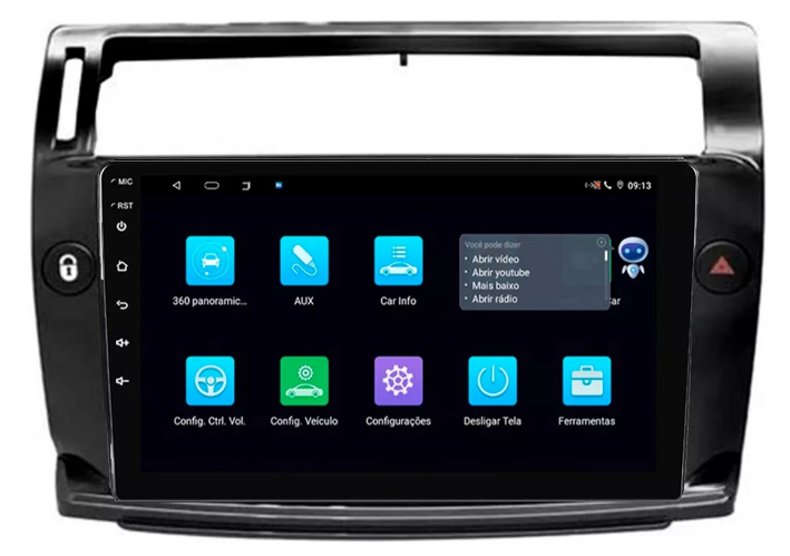 Multimidia C4 Pallas Vtr 9p Android Octacore 6gb Carplay 4g