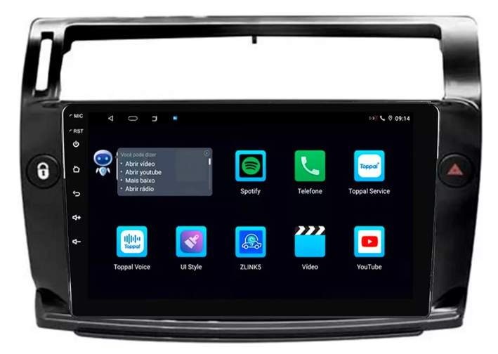 Multimidia C4 Pallas Vtr 9p Android Octacore 6gb Carplay 4g