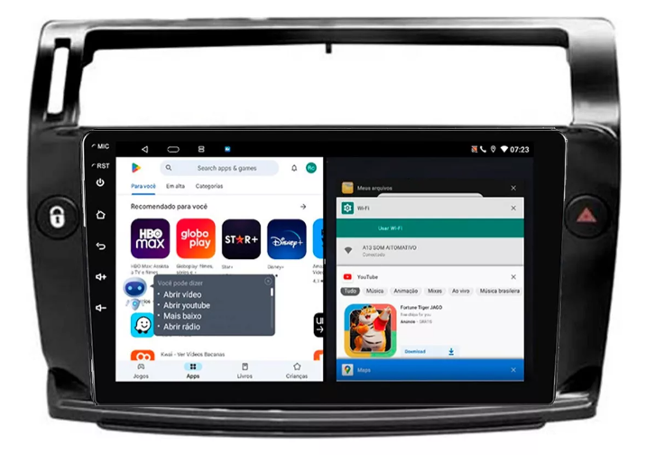 Multimidia C4 Pallas Vtr 9p Android Octacore 6gb Carplay 4g