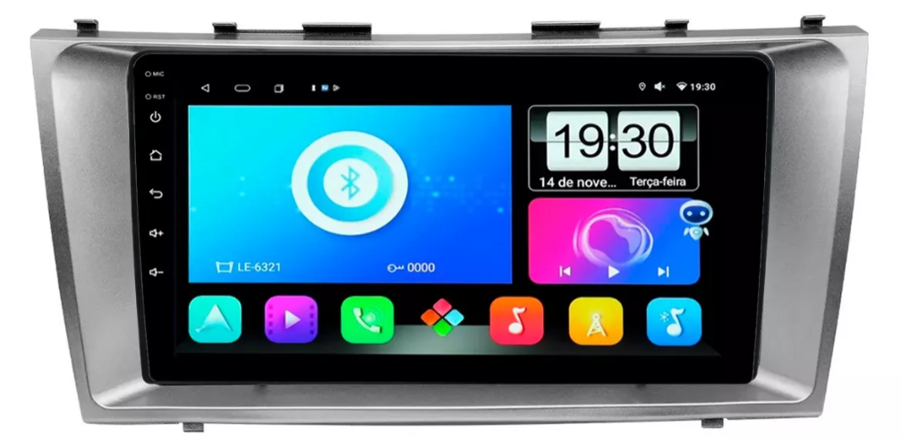 Multimidia Camry 9p Android Octacore 4GB Carplay