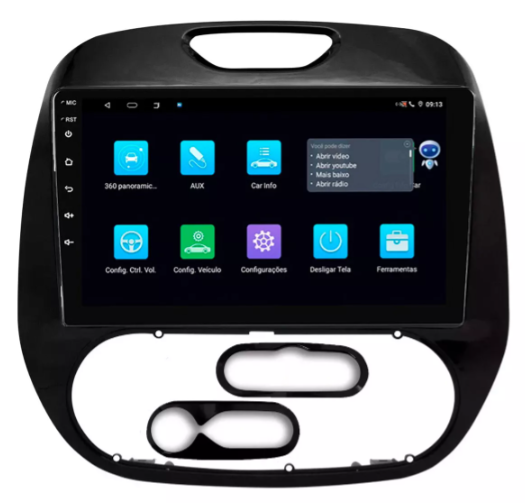 Multimidia Captur 9p Android Octacore 4GB Carplay
