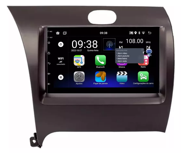 Multimidia Cerato 7p Android OctaCore 4gb Carplay Voz - COD 401