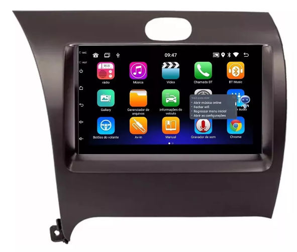 Multimidia Cerato 7p Android OctaCore 4gb Carplay Voz - COD 401