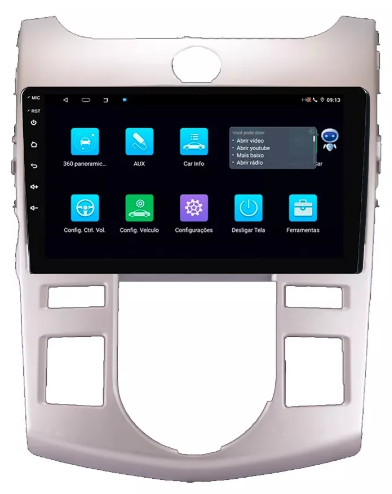 Multimidia Cerato 9p Android Octacore 4GB Carplay