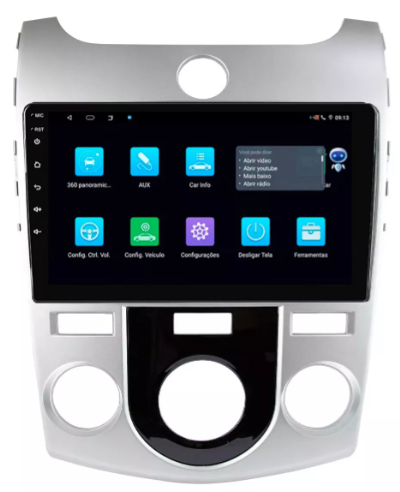 Multimidia Cerato 9p Android Octacore 6gb Carplay 4g - COD 1007