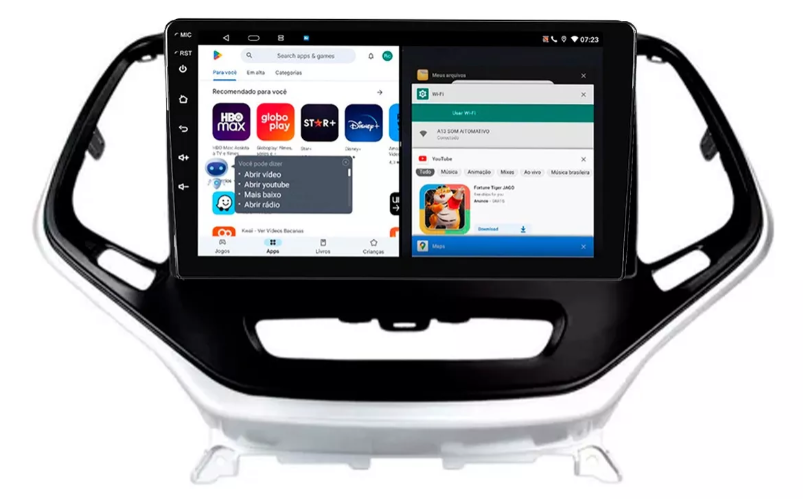 Multimidia Cherokee 9p Android Octacore 4GB Carplay
