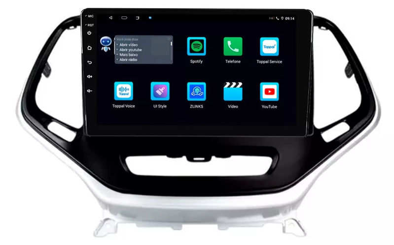 Multimidia Cherokee 9p Android Octacore 6gb Carplay 4g