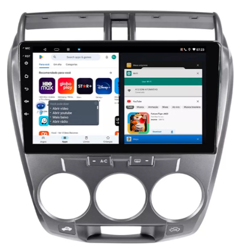 Multimidia City Analogico 9p Android Octacore 4GB Carplay