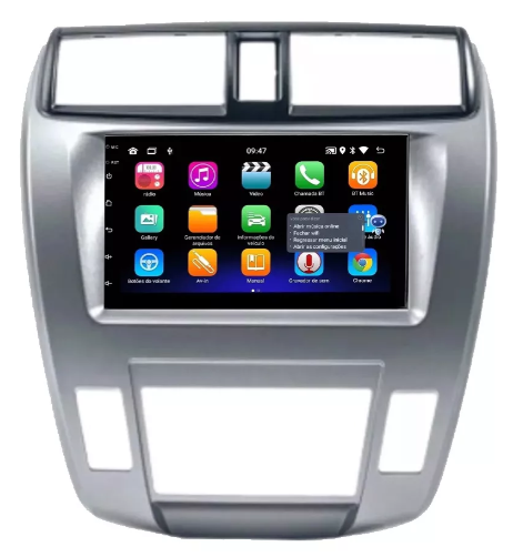 Multimidia City Digital 7p Android OctaCore 4gb Carplay Voz