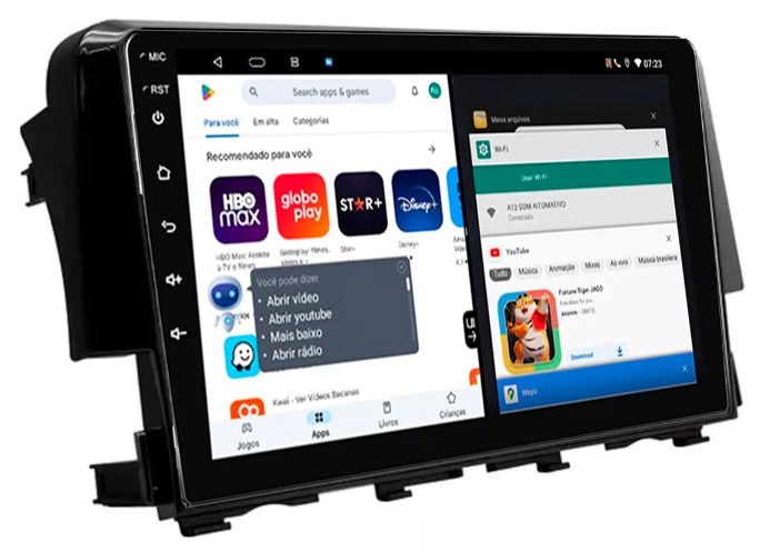 Multimidia Civic G10 9p Android Octacore 4GB Carplay