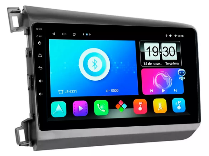 Multimidia Civic G9 9p Android Octacore 4GB Carplay