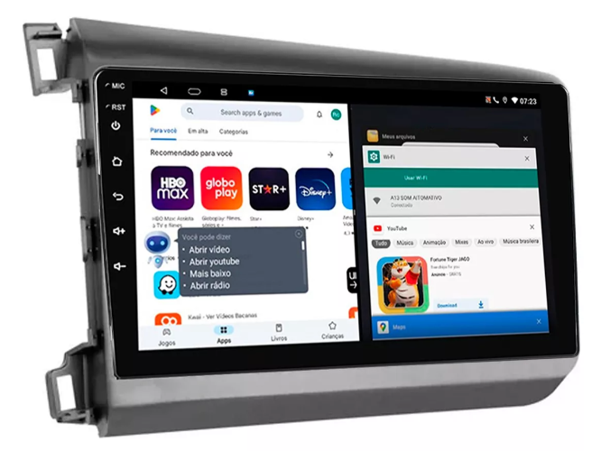 Multimidia Civic G9 9p Android Octacore 4GB Carplay