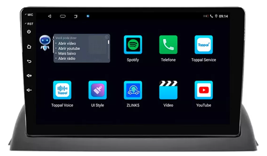 Multimidia Clio 9p Android Octacore 6gb Carplay 4g