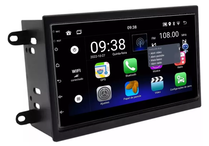 Multimidia Cobalt Lt Ltz 7p Android OctaCore 4gb Carplay Voz