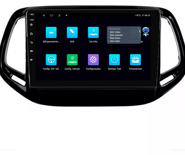Multimidia Compass 9p Android Octacore 4GB Carplay