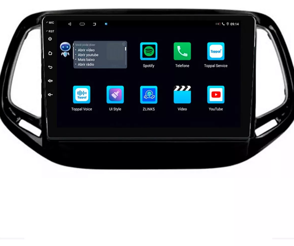 Multimidia Compass 9p Android Quadcore 2gb Carplay