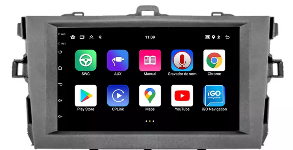 Multimidia Corolla 7p Android Quadcore 2gb Carplay