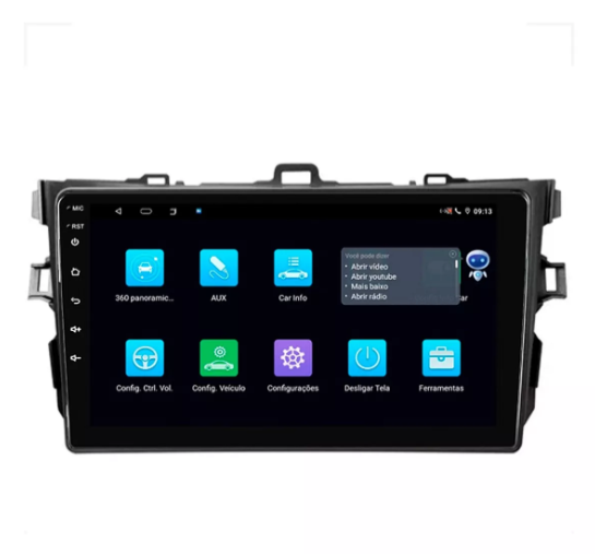 Multimidia Corolla 9p Android Octacore 4GB Carplay - COD 729