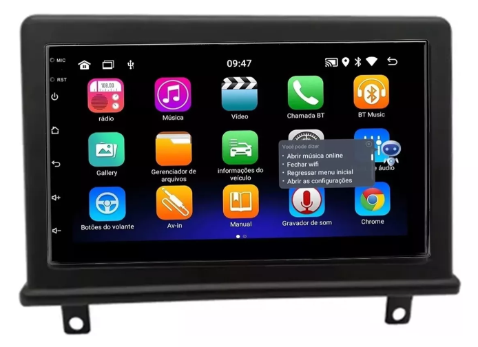Multimidia Corsa Classic 7p Android OctaCore 4gb Carplay Voz