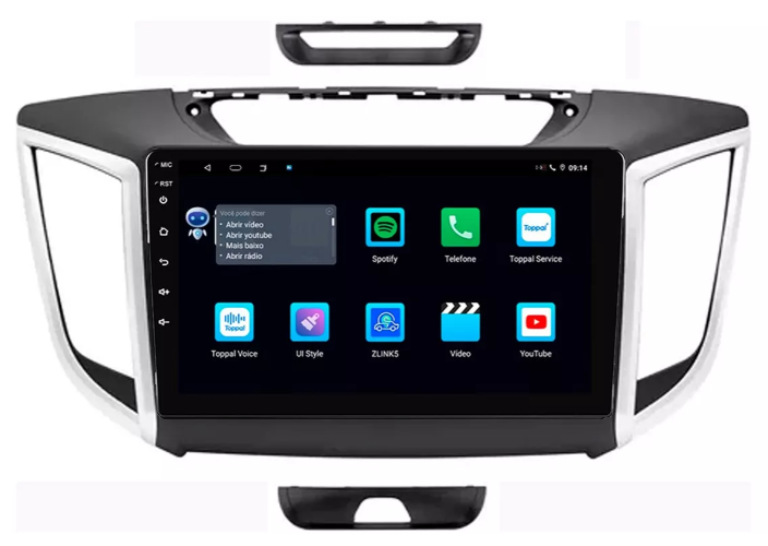 Multimidia Creta 9p Android 4gb Carplay