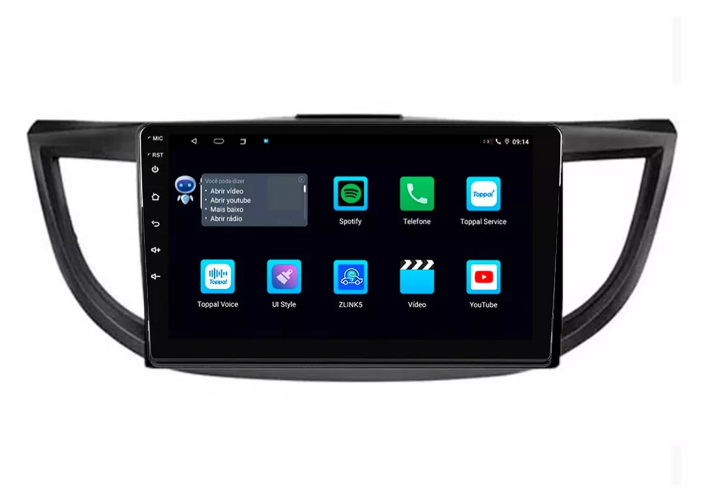 Multimidia Crv 9p Android Octacore 4GB Carplay