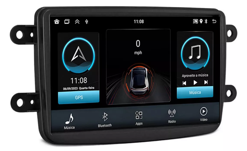 Multimidia Duster 7p Android Quadcore 2gb Carplay