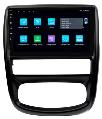 Multimidia Duster 9p Android Octacore 4GB Carplay - COD 617
