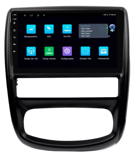 Multimidia Duster 9p Android Octacore 6gb Carplay 4g - COD 843