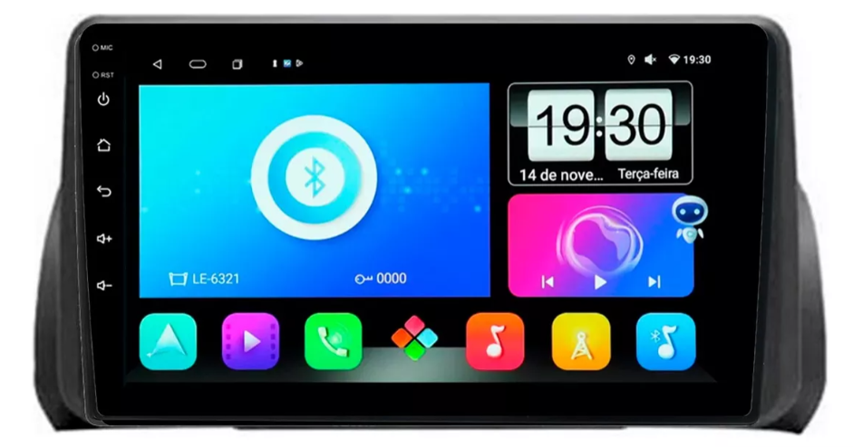Multimidia Fiat Argo 9p Android Quadcore 2gb Carplay