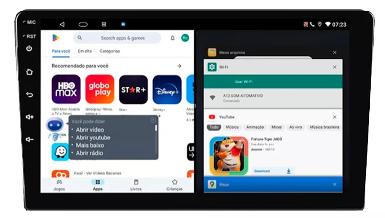 Multimidia Fiat Bravo 9p Android Octacore 4GB Carplay
