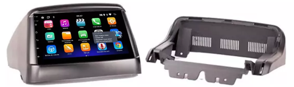 Multimidia Fiat Doblo 7p Android OctaCore 4gb Carplay Voz