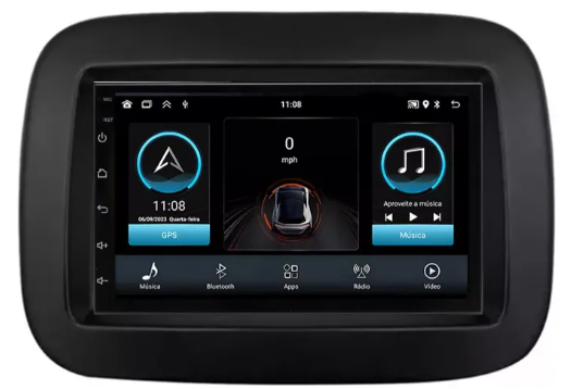 MULTIMÍDIA FIAT MOBI 7P ANDROID
