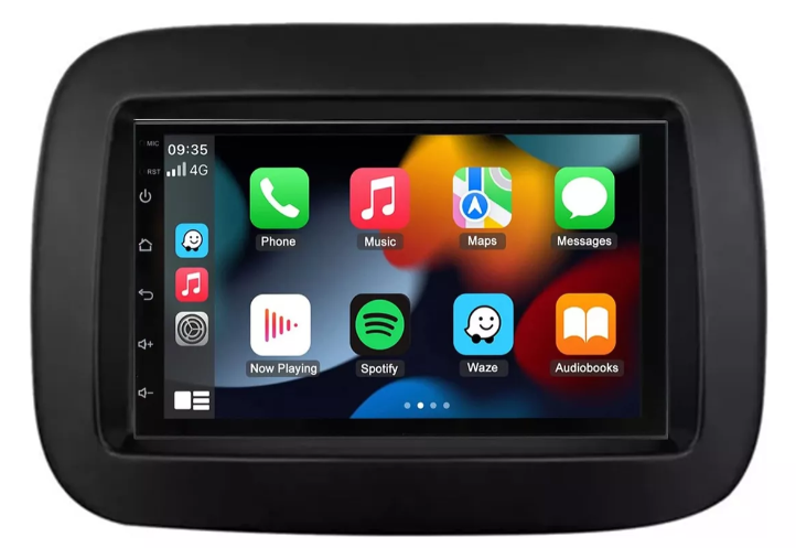 Multimidia Fiat Mobi 7p Android OctaCore 4gb Carplay Voz