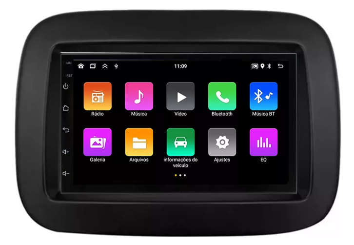 Multimidia Fiat Mobi 7p Android Quadcore 2gb Carplay