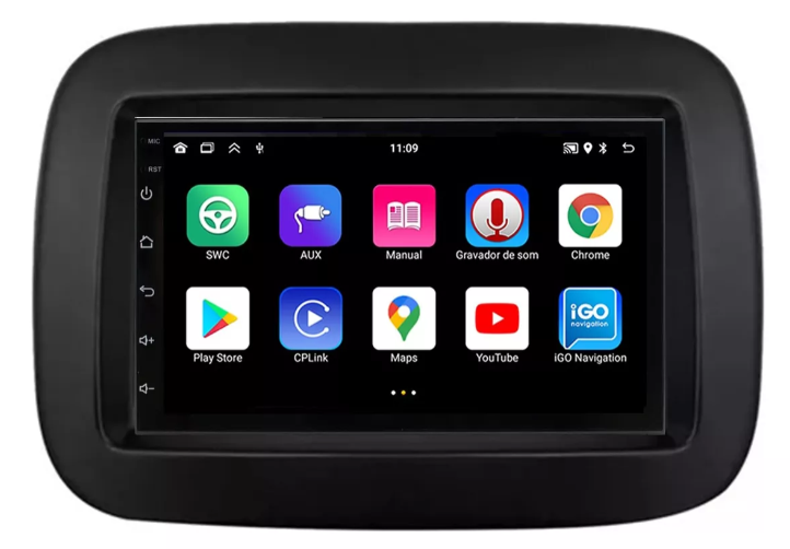 Multimidia Fiat Mobi 7p Android Quadcore 2gb Carplay