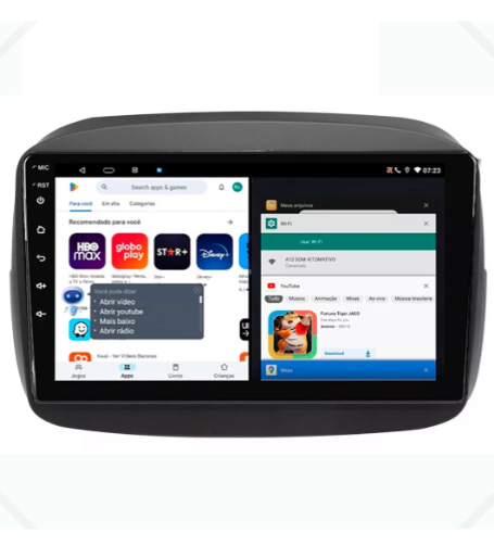 Multimidia Fiat Mobi 9p Android Octacore 4GB Carplay - COD 709