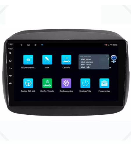 Multimidia Fiat Mobi 9p Android Octacore 6gb Carplay 4g - COD 737