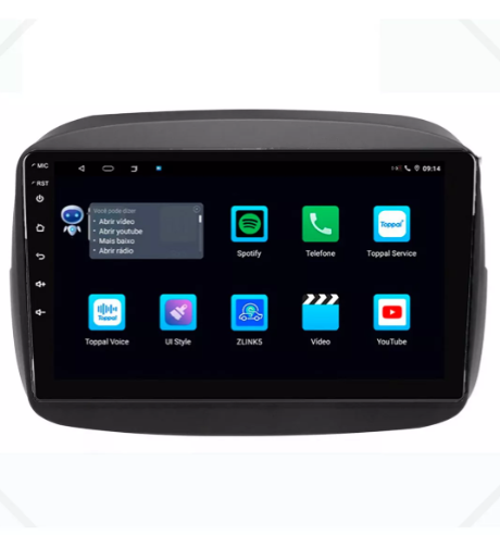 Multimidia Fiat Mobi 9p Android Octacore 6gb Carplay 4g - COD 737