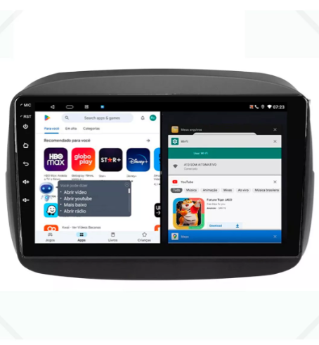 Multimidia Fiat Mobi 9p Android Octacore 6gb Carplay 4g - COD 737