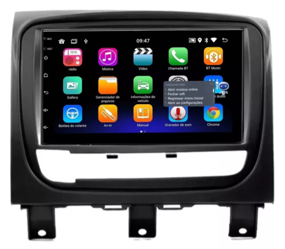 Multimidia Fiat Palio 7p Android OctaCore 4gb Carplay Voz