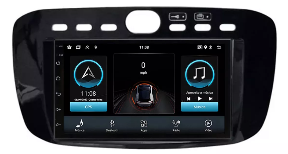 Multimidia Fiat Punto 13/17 7p Android Quadcore 2gb Carplay
