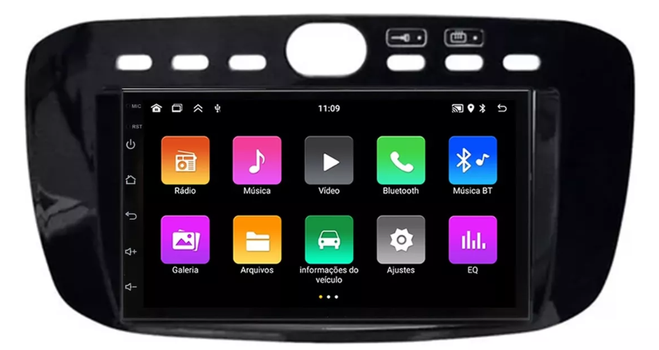 Multimidia Fiat Punto 13/17 7p Android Quadcore 2gb Carplay