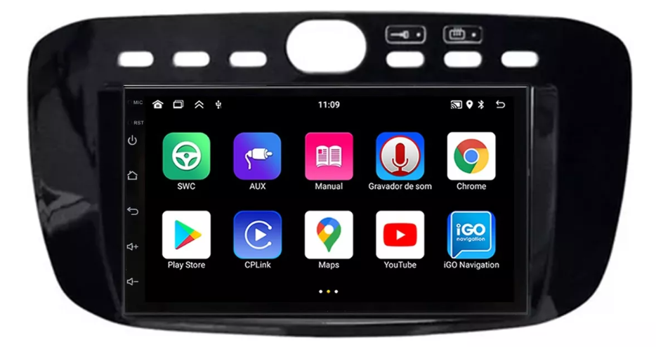 Multimidia Fiat Punto 13/17 7p Android Quadcore 2gb Carplay