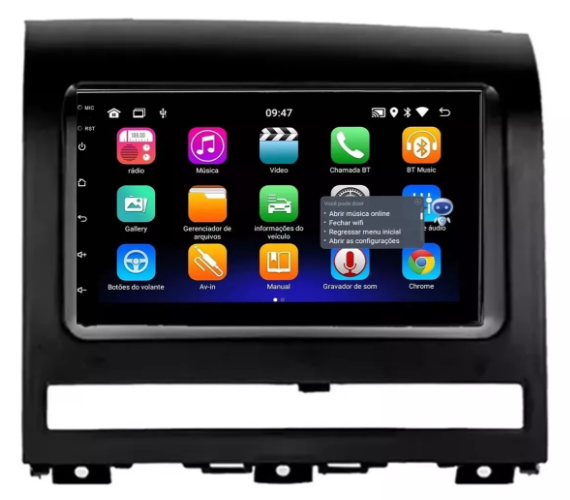 Multimidia Fiat Siena 7p Android OctaCore 4gb Carplay Voz - COD 355