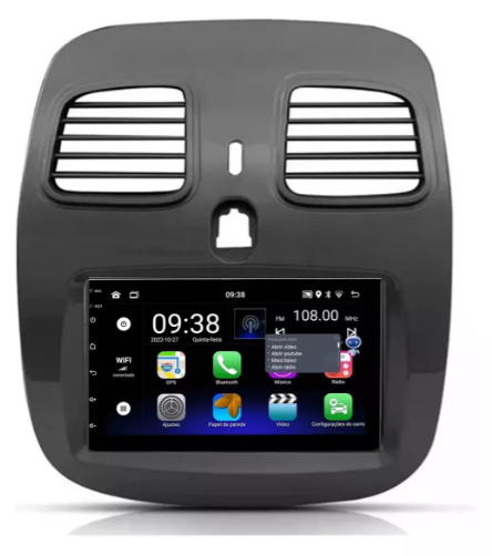 Multimidia Fiat Siena 7p Android OctaCore 4gb Carplay Voz - COD 403